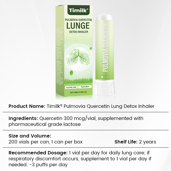 Timilk® Pulmovia Quercetin Lung Detox Inhaler ✨(A)