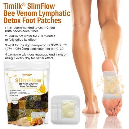 Timilk® SlimFlow Bienenvenom Lymphatische Entgiftungs-Fußpflaster✨（A）
