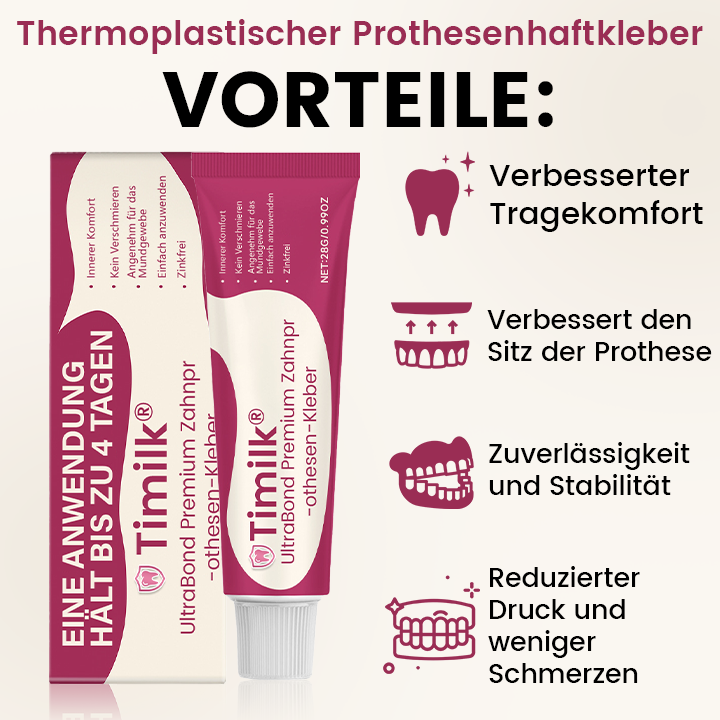 Timilk® UltraBond Premium Zahnprothesen-Kleber ✨