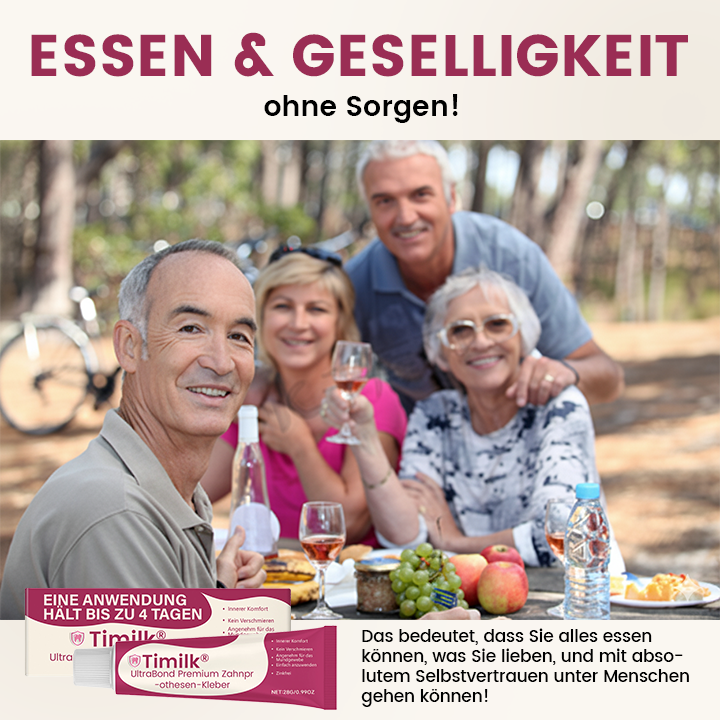 Timilk® UltraBond Premium Zahnprothesen-Kleber ✨