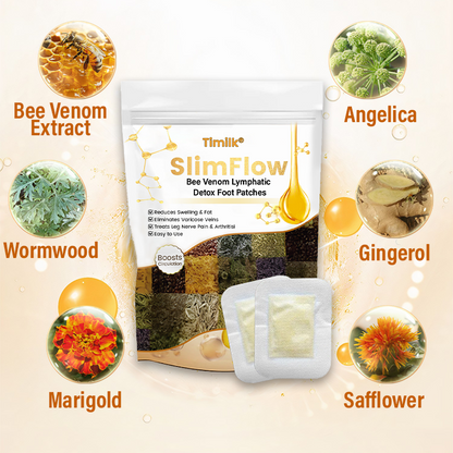 Timilk® SlimFlow Bienenvenom Lymphatische Entgiftungs-Fußpflaster✨（A）