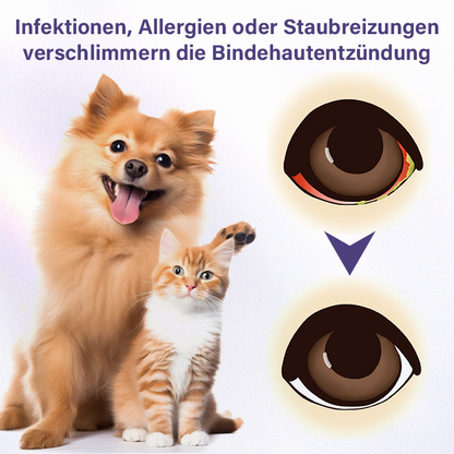 Timilk® NanoCare Augentropfen für Haustiere  👩‍⚕️ FDA-Zulassung | Lindert Bindehautentzündung, trockene Augen, Katarakte und Keratitis 🐶🐱🔥